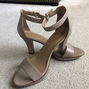 Naturalizer Nude Open Toe Heels